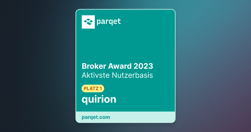 Parqet Broker Awards: quirion