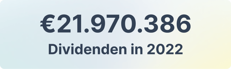 Mehr als 20.000.000 € Dividende in 2022