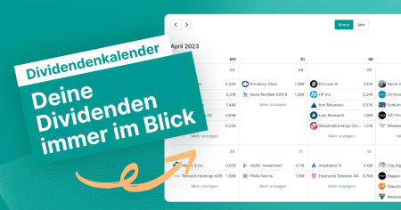 Der Dividendenkalender: Zugriff auf mehr als 35.000 Dividendentitel