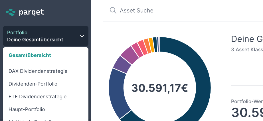 Die Parqet Portfolio Gesamtübersicht ist live