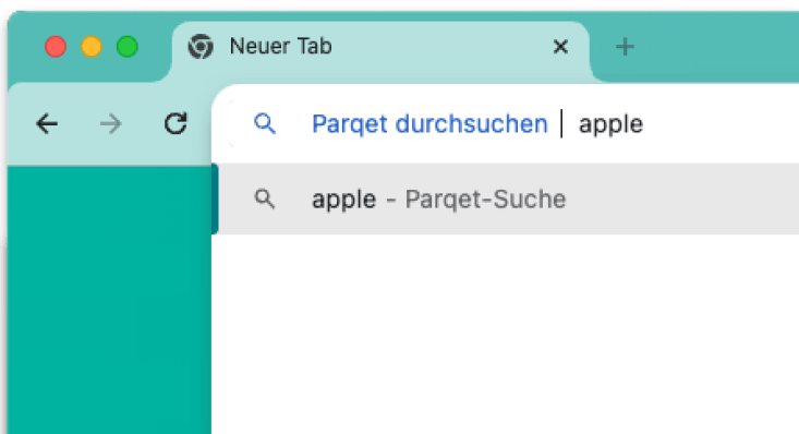 Parqet Quicksearch Chrome