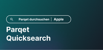 Parqet Quicksearch: Schnellzugriff auf alle Asset-Seiten in der Adresszeile des Browsers